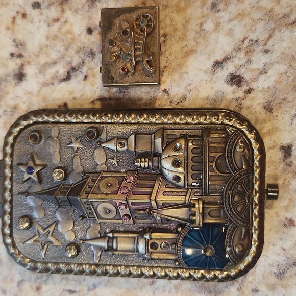 Vintage Trinket Boxes, Compacts, Credit Card Holders Set Of 10 Damaged - Picture 8 of 11